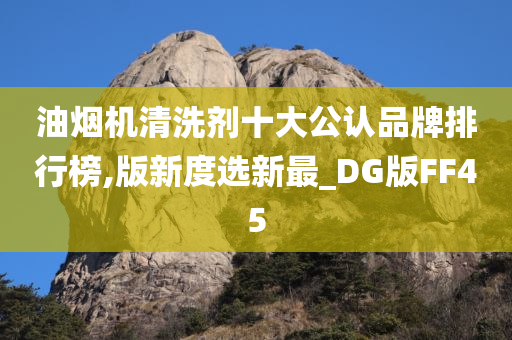 油烟机清洗剂十大公认品牌排行榜,版新度选新最_DG版FF45