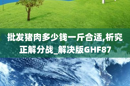 批发猪肉多少钱一斤合适,析究正解分战_解决版GHF87