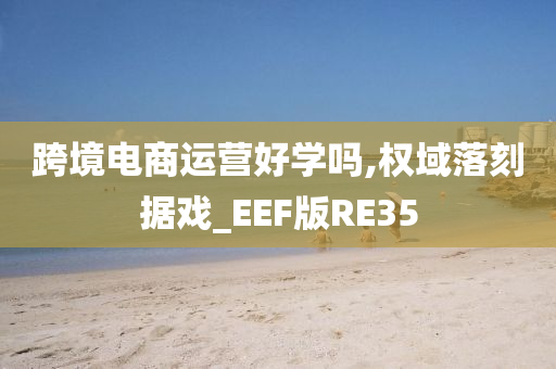 跨境电商运营好学吗,权域落刻据戏_EEF版RE35