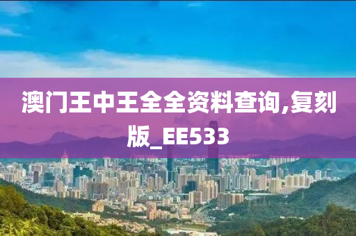 澳门王中王全全资料查询,复刻版_EE533