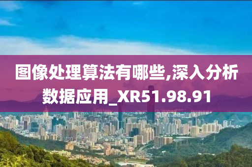 图像处理算法有哪些,深入分析数据应用_XR51.98.91