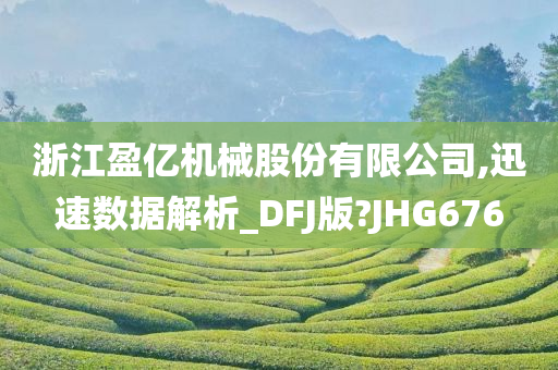 浙江盈亿机械股份有限公司,迅速数据解析_DFJ版?JHG676