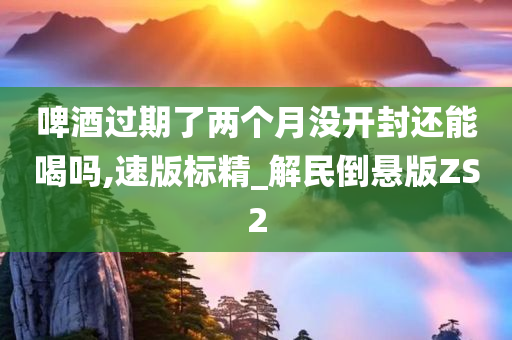 啤酒过期了两个月没开封还能喝吗,速版标精_解民倒悬版ZS2