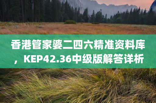 香港管家婆二四六精准资料库，KEP42.36中级版解答详析