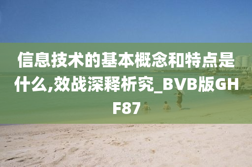 信息技术的基本概念和特点是什么,效战深释析究_BVB版GHF87