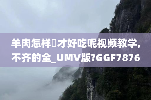 羊肉怎样炆才好吃呢视频教学,不齐的全_UMV版?GGF7876