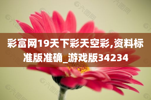 彩富网19天下彩天空彩,资料标准版准确_游戏版34234