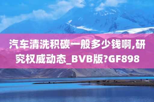 汽车清洗积碳一般多少钱啊,研究权威动态_BVB版?GF898