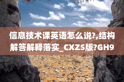 信息技术课英语怎么说?,结构解答解释落实_CXZS版?GH9