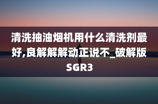 清洗抽油烟机用什么清洗剂最好,良解解解动正说不_破解版SGR3