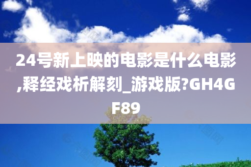 24号新上映的电影是什么电影,释经戏析解刻_游戏版?GH4GF89