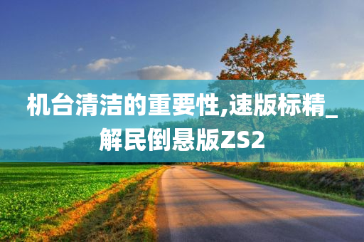 机台清洁的重要性,速版标精_解民倒悬版ZS2