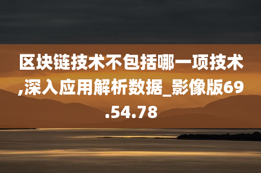 区块链技术不包括哪一项技术,深入应用解析数据_影像版69.54.78