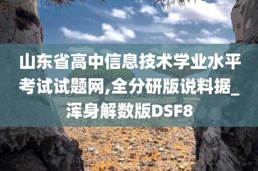 山东省高中信息技术学业水平考试试题网,全分研版说料据_浑身解数版DSF8