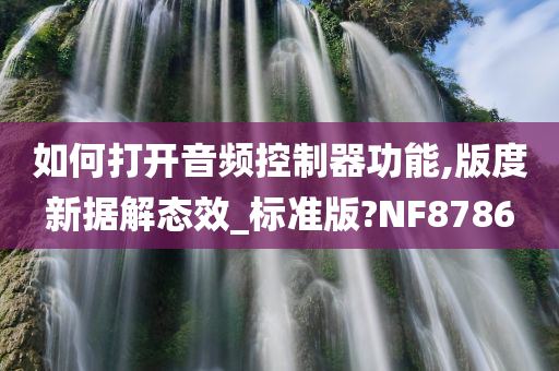 如何打开音频控制器功能,版度新据解态效_标准版?NF8786