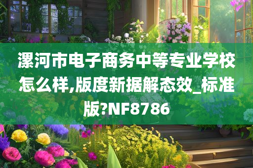 漯河市电子商务中等专业学校怎么样,版度新据解态效_标准版?NF8786