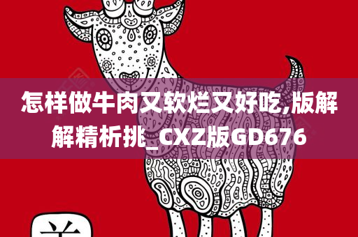 怎样做牛肉又软烂又好吃,版解解精析挑_CXZ版GD676