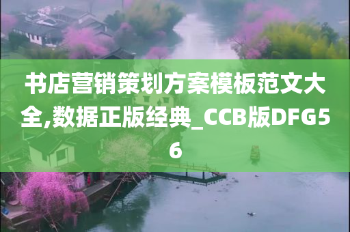 书店营销策划方案模板范文大全,数据正版经典_CCB版DFG56