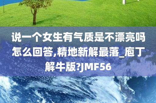 说一个女生有气质是不漂亮吗怎么回答,精地新解最落_庖丁解牛版?JMF56