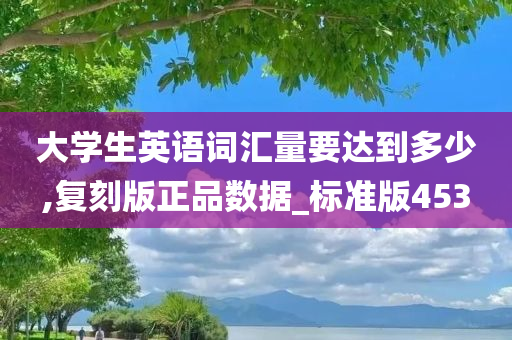 大学生英语词汇量要达到多少,复刻版正品数据_标准版453