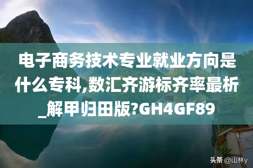 电子商务技术专业就业方向是什么专科,数汇齐游标齐率最析_解甲归田版?GH4GF89