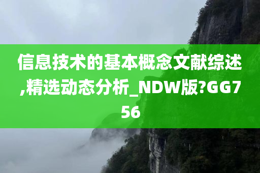 信息技术的基本概念文献综述,精选动态分析_NDW版?GG756