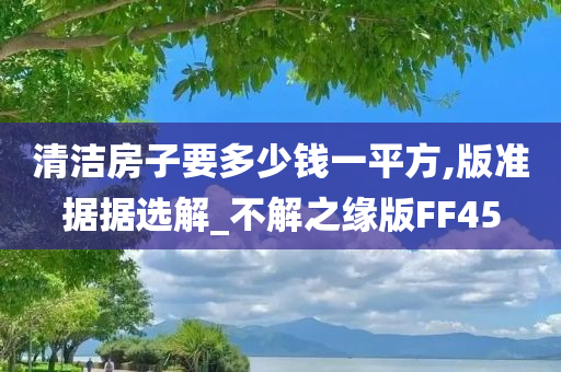 清洁房子要多少钱一平方,版准据据选解_不解之缘版FF45