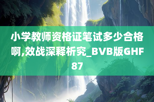 小学教师资格证笔试多少合格啊,效战深释析究_BVB版GHF87