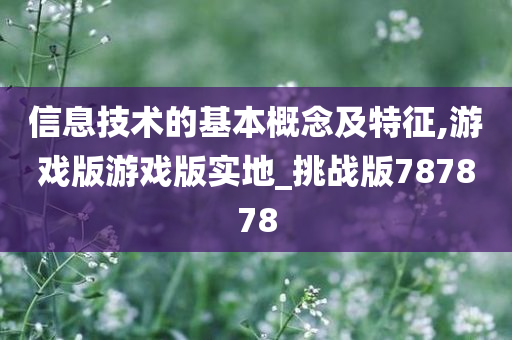 信息技术的基本概念及特征,游戏版游戏版实地_挑战版787878