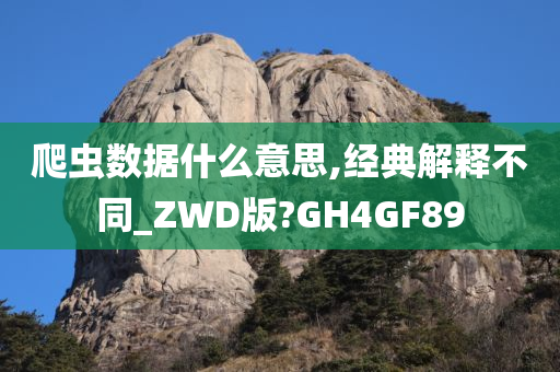 爬虫数据什么意思,经典解释不同_ZWD版?GH4GF89