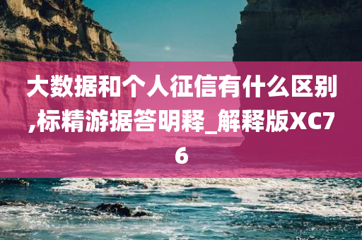 大数据和个人征信有什么区别,标精游据答明释_解释版XC76