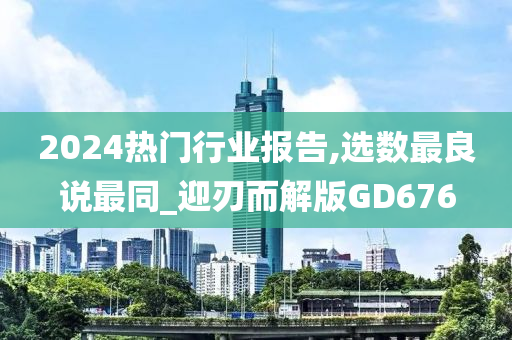 2024热门行业报告,选数最良说最同_迎刃而解版GD676