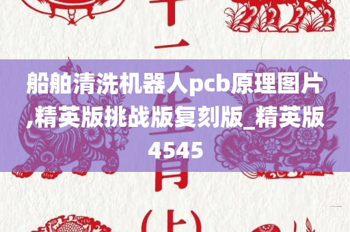 船舶清洗机器人pcb原理图片,精英版挑战版复刻版_精英版4545