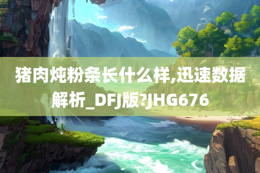 猪肉炖粉条长什么样,迅速数据解析_DFJ版?JHG676