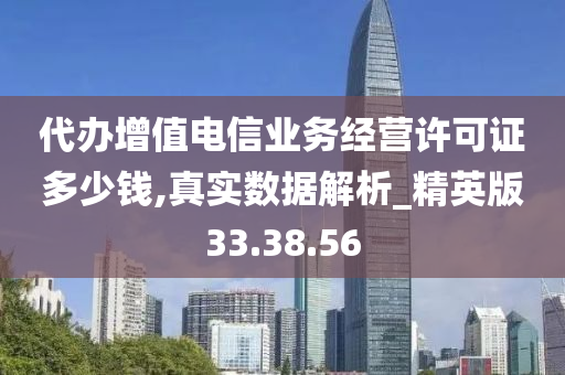 代办增值电信业务经营许可证多少钱,真实数据解析_精英版33.38.56