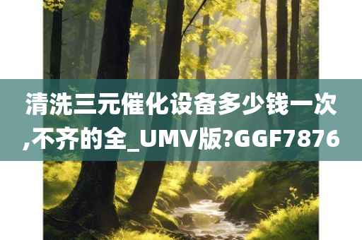 清洗三元催化设备多少钱一次,不齐的全_UMV版?GGF7876