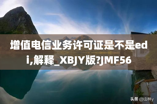 增值电信业务许可证是不是edi,解释_XBJY版?JMF56