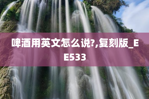 啤酒用英文怎么说?,复刻版_EE533