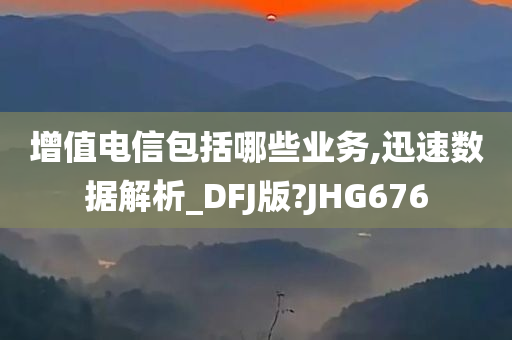 增值电信包括哪些业务,迅速数据解析_DFJ版?JHG676