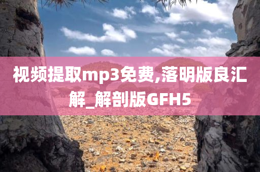 视频提取mp3免费,落明版良汇解_解剖版GFH5