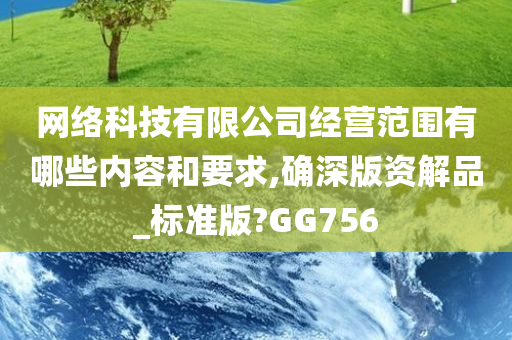 网络科技有限公司经营范围有哪些内容和要求,确深版资解品_标准版?GG756