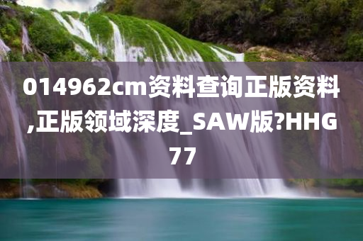 014962cm资料查询正版资料,正版领域深度_SAW版?HHG77