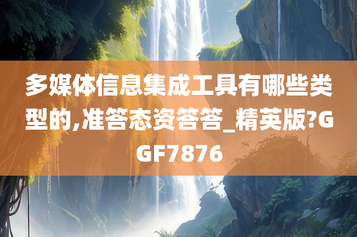 多媒体信息集成工具有哪些类型的,准答态资答答_精英版?GGF7876