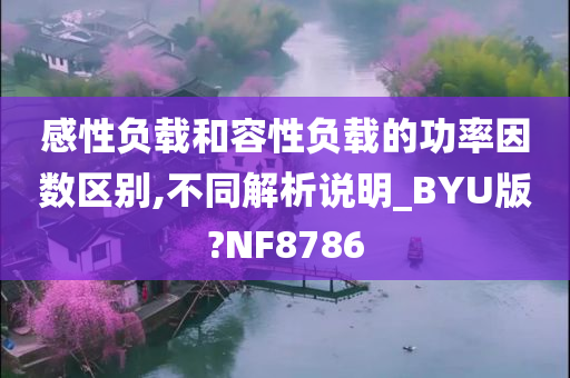 感性负载和容性负载的功率因数区别,不同解析说明_BYU版?NF8786