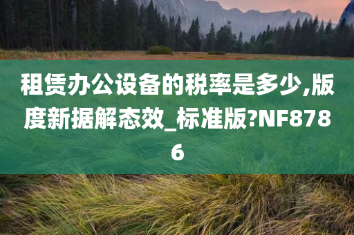 租赁办公设备的税率是多少,版度新据解态效_标准版?NF8786