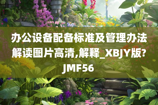 办公设备配备标准及管理办法解读图片高清,解释_XBJY版?JMF56