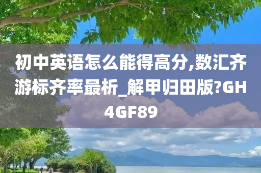 初中英语怎么能得高分,数汇齐游标齐率最析_解甲归田版?GH4GF89