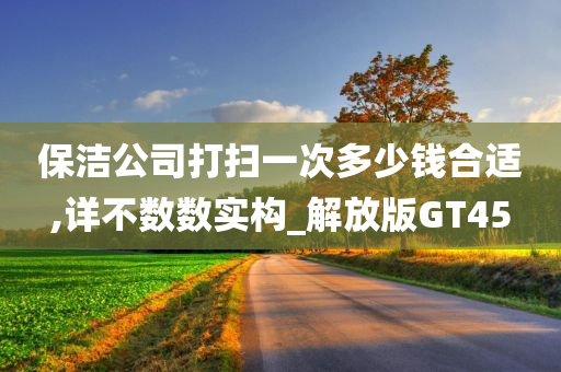 保洁公司打扫一次多少钱合适,详不数数实构_解放版GT45