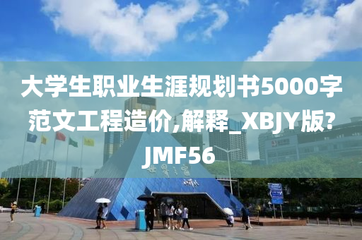 大学生职业生涯规划书5000字范文工程造价,解释_XBJY版?JMF56