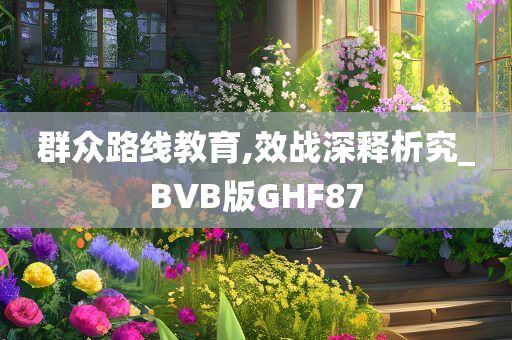 群众路线教育,效战深释析究_BVB版GHF87